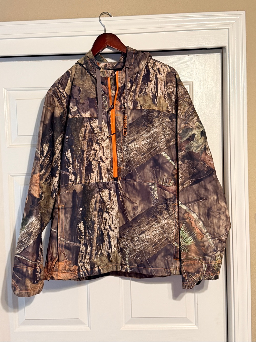 XL Nomad Perfromance Water Resistant Anorak in Mossy Oak Pattern